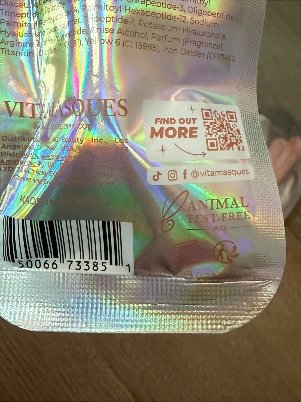 3-Pack of Vitamasques Lip Mask - Cocoa Butter (Sheer Nude Tint)